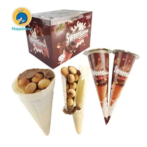 top selling candy for kids 2021 halal cone chocolate biscuit