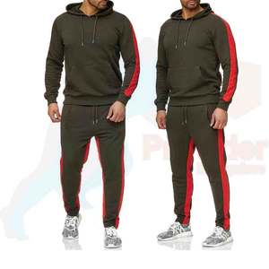 Trajes de chándal de secado rápido personalizados de otoño e invierno al por mayor trajes de hombre de lana de poliéster y algodón totalmente personalizados con alta calidad - Product Image 5