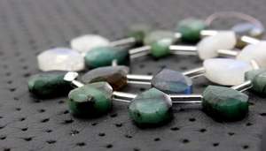 ชุดคอลเลกชั่นหินบริโอเลตต์หลายเหลี่ยมเพชรพลอยสีรุ้งธรรมชาติ19ชิ้น - Product Image 4