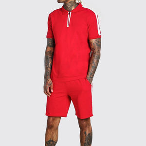 Custom Logo Short Sleeve <b>T</b> <b>Shirt</b> and Shorts in 100% Cotton Material Quick <b>Dry</b> Loose Gym <b>T</b>-<b>shirts</b> for <b>Men</b> Fitness Summer Set - Product Image 1