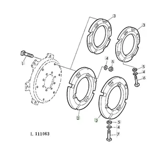 JD JohnDeereトラクター用部品、重量部品番号L28228