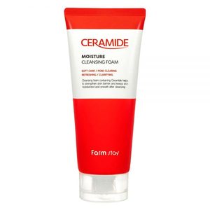 Espuma Limpiadora Hidratante con Ceramidas FARMSTAY, Limpiador Facial Nutritivo, Cosmético Coreano Kbeauty de Incheon - Product Image 1