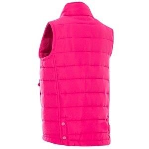 Veste matelassée personnalisée de haute qualité avec logo Veste d'hiver à fermeture éclair matelassée à motif 3D imperméable et chaude sans manches - Product Image 5