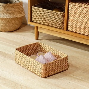 Cesta de almacenamiento de ratán natural, cesta de picnic hecha en Vietnam, venta al por mayor - Product Image 5