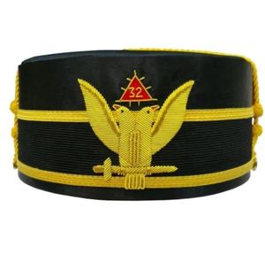 Casquette maçonnique unisexe 32 degrés avec couronne dorée brodée en 3D pour adultes Chapeau design personnalisé pour scène décontractée - Product Image 4