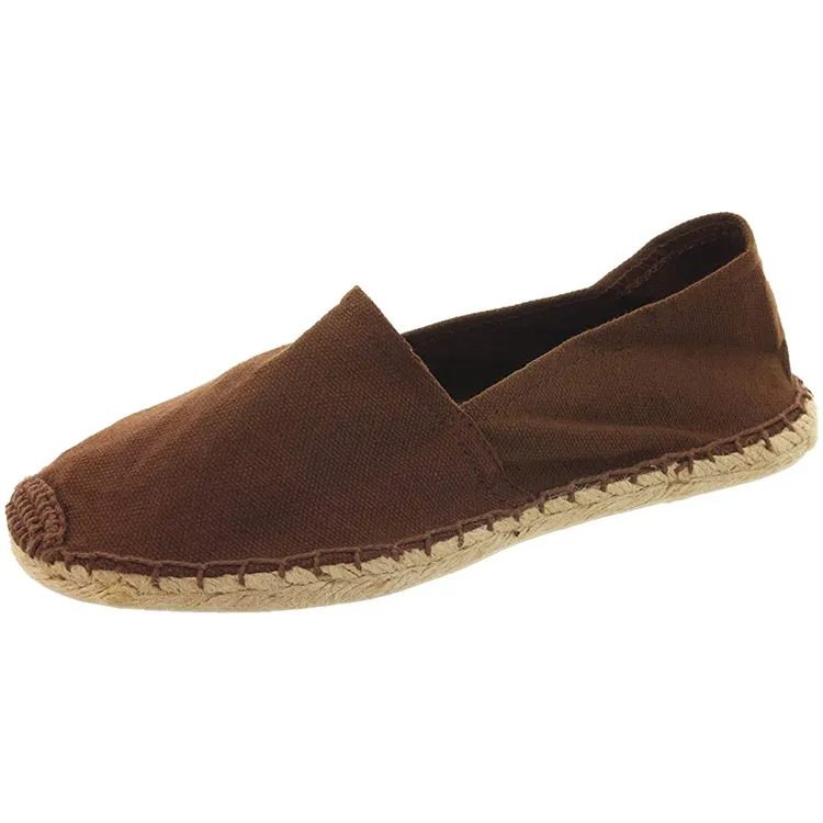 Huge Demand on 100% Natural Material Handmade Without Label Espadrilles Flats at Reliable Market Price