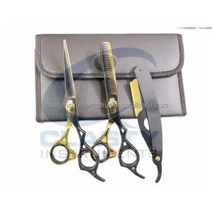 KIT profesional de corte de pelo para hombre, tijeras de corte de pelo, capa, cepillo - Product Image 2