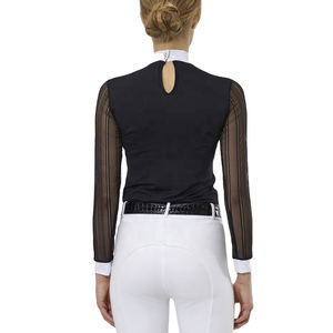 Camisa de equitación de invierno Camisa de entrenamiento de rendimiento de capa base ecuestre de verano Camisa de espectáculo para montar a caballo Absorbe la humedad - Product Image 5