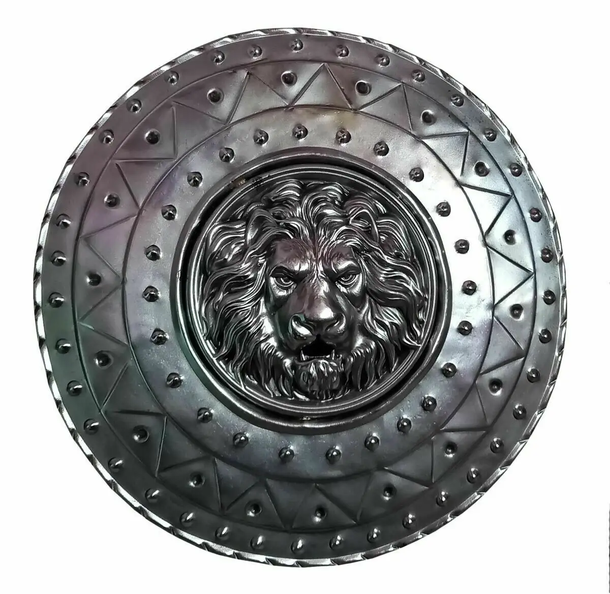 Calvin Handicraft Medieval Lion Legion Templar Viking Norman Knight Iron round shield wall decor chmn2047