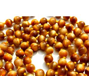 Collar Mala Anudado con Cuentas de Ojo de Tigre Unisex, Piedra de Cristal Curativa Natural para Yoga, Regalo Perfecto para Hombre y Mujer, 108 - Product Image 3