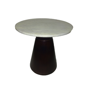<b>White</b> Marble Top Coffee <b>Table</b> in Black Base & Marble Top Modern Hot Selling New Arrivals Fashionable Trending Design - Product Image 1
