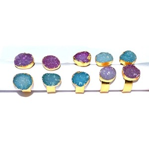 Best Value of Multi Color Druzy <b>Ring</b> : Multi Color Druzy <b>Ring</b> for Sale - Product Image 1