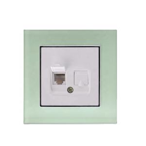 สหภาพยุโรปมาตรฐาน86ขนาด <span class=keywords><strong>CAT6</strong></span> RJ45วัสดุแก้วคู่คอมพิวเตอร์อินเทอร์เน็ต <span class=keywords><strong>Lan</strong></span> เต้าเสียบผนังซ็อกเก็ต - Product Image 4