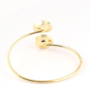 Bracelet plaqué or en double pierre labradorite, nouvelle collection de inspiré du feu naturel, bijoux ajustables pour femmes, - Product Image 6