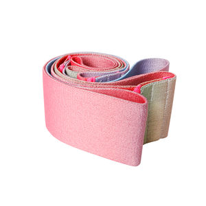 Resistance <b>Exercise</b> <b>Bands</b> Non Slip Elastic Loop Custom Colorful Pattern Heavy Duty Hip Glute Fabric PK 5 Sets Misha Sports - Product Image 2
