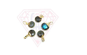 Round <b>Labradorite</b> Gemstone <b>Pendant</b> for Christmas - Product Image 3