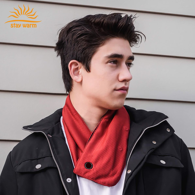 Лучший теплый рождественский подарок, шарф с подогревом и внешним аккумулятором для мужчин и женщин