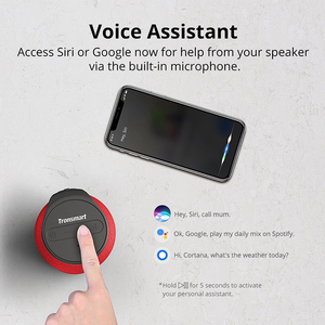 Tronsmart Element T6 Mini Blue Tooth 5.0ลำโพง360องศา Surround Deep Bass IPX6กันน้ำ24H เวลาเล่น-สีแดง - Product Image 5