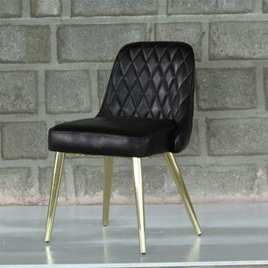 Silla de comedor y sala de estar de hierro y cuero de metal contemporáneo para el hogar Cocina Hotel o muebles escolares - Product Image 6