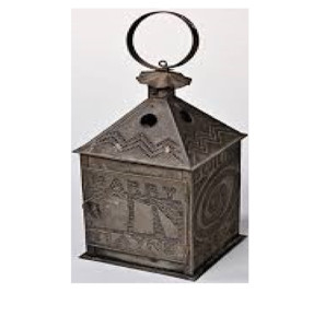 Portavelas de linterna galvanizada, portavelas de Metal de alta calidad, para Navidad - Product Image 1