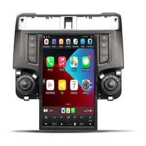 AUCar 13.6 "タッチスクリーンAndroid9.0ビデオプレーヤー自動ステレオカーラジオGPSナビゲーションカービデオforToyota 4 Runner 2011-2019