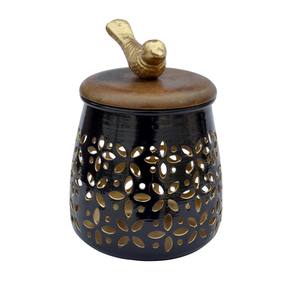 Photophore décoratif classique fait à la main Bougeoirs votifs Logo personnalisé Métal Bois pour mariages Décoration intérieure Autre bougie - Product Image 3