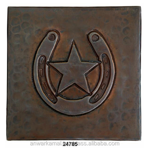 Azulejos de decoración del hogar con diseño de estrella en relieve de cobre antiguo para Villa Hotel y hogar - Product Image 1