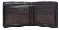 Dompet Uang Kulit Asli Buatan Tangan Gaya Sederhana untuk Pria, Dompet Lipat Kulit Sapi Asli Crazy Horse