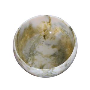 Ensemble de bols ronds en résine faits à la main et personnalisés, décor de table à texture unique pour la cuisine, la maison, le snack, la salade, le verre. - Product Image 1