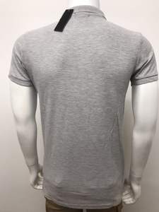 Chemise formelle à manches courtes unie pour homme, 100% coton, tissu tricoté, taille plus, teinture unie, séchage rapide, 220g - Product Image 4