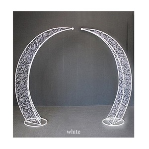 Wedding Party Ceremony Stage Backdrop Iron <b>Arch</b> Stand Props Metal Iron Ring U Shape Stand with Flower Backdrop - Product Image 2