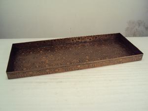 Plateau à chaussures en métal et cuivre à usages multiples Plateau à chaussures décoratif pour la maison Plateau de rangement pour chaussures - Product Image 5