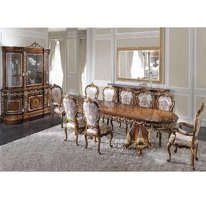 Royal <b>Walnut</b> Gloss Finish Premium Quality Teak Wood Dining <b>Table</b> Set Modern Design Customized Size & Color Durable DST EXPORTS - Product Image 1