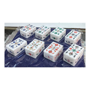 Caja de mármol para manualidades, varias piedras naturales - Product Image 1