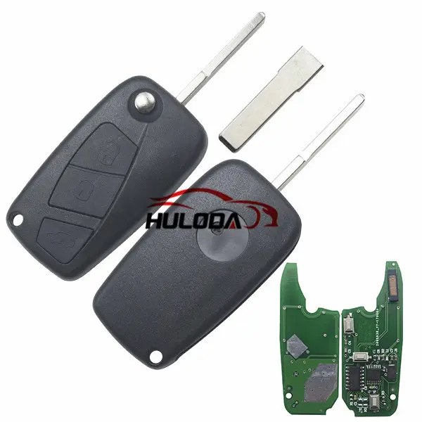 For Fiat Delphi BSI 3 button remote key With PCF7946AT Chip and 433.92Mhz Transponder: ID46 PCF7946 Phils Crypto 2 / Hitag2