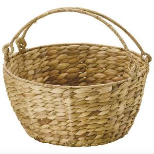 Cesta de almacenamiento de jacinto de agua natural hecha en Vietnam, cesta de tela hecha a mano colorida con asa para ropa y plantas - Product Image 5