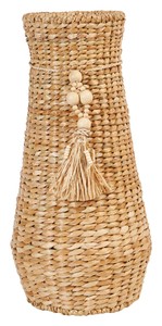 Jarrón de jacinto de agua tejido a mano para decoración del hogar, florero de suelo hecho a mano, Vintage, hecho en Vietnam - Product Image 2