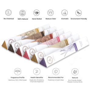 Varillas de incienso de Masala Natural de la mejor calidad, surtido de 15 gramos, paquete de seis disponibles a precio asequible - Product Image 3