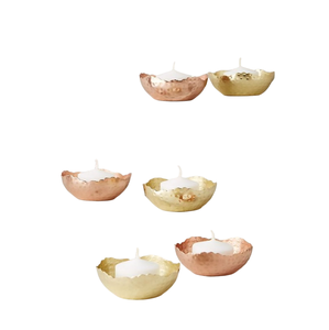 Récipient de bougie en cuivre en forme de seau de couleur argent avec poignée orange parfait pour la décoration intérieure - Product Image 3