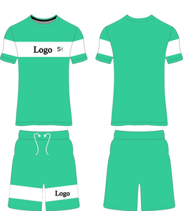 Conjunto de camisetas y pantalones cortos de dos piezas de verano de alta calidad 2025 para hombre, camiseta recortada de manga corta de algodón liso personalizada para hombre - Product Image 3