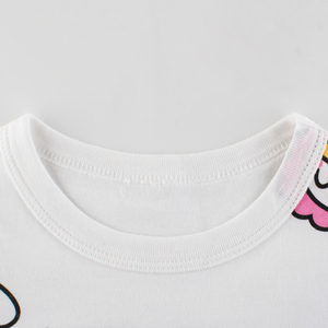 Di modo Scherza I Vestiti di Estate Bianco Personalizzato Cute Del Bambino di Stampa Della Maglietta Della Ragazza - Product Image 2