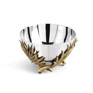 Cuenco redondo de metal decorativo con soporte de diseñador, para servir ensaladas en el hogar - Product Image 6