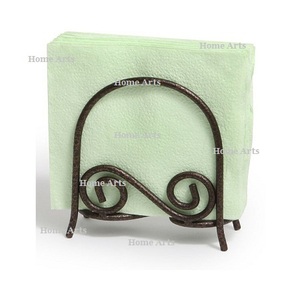 Fabulous Design Iron Napkin Holder Organizer Bestest Quality <b>Black</b> Color Customizable Table Top Accessories - Product Image 3