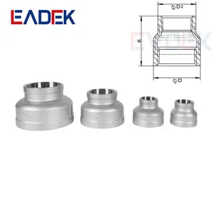 Stainless Steel Female Thread Casting Pipe Fitting Connector Reducing Socket
