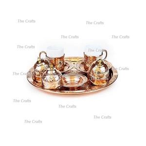 Diseño fabuloso té leche y azúcar olla hervidor hecho a mano cobre juego de té para el hogar Hotel y restaurante uso - Product Image 6