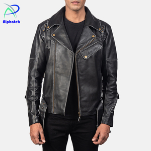 Chaqueta de cuero de moda con estilo para los hombres más cómodos de calidad personalizada servicio OEM al por mayor - Product Image 2