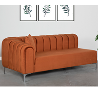 Canapé d'angle contemporain et moderne capitonné, extensible, pour salon d'appartement, avec structure en bois massif, taille personnalisable pour usage commercial