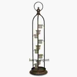 Support de bougie votive au design moderne, en métal thermolaqué, pour la décoration de la maison et les fêtes de Noël, fait main, durable - Product Image 1