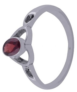 แหวนพลอยโกเมนธรรมชาติเครื่องประดับสเตอร์ลิง925แท้ขายส่งราคาเครื่องประดับเงินแหวนเวอร์เมียสำหรับเป็นของขวัญ - Product Image 2