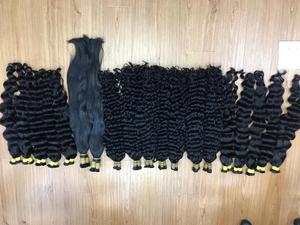 ผมเรมี่แท้จากเวียดนามผม100% มนุษย์ผมลอนนึ่ง/หยิกผมพันกันและไม่หลุดร่วง1กก. - Product Image 3